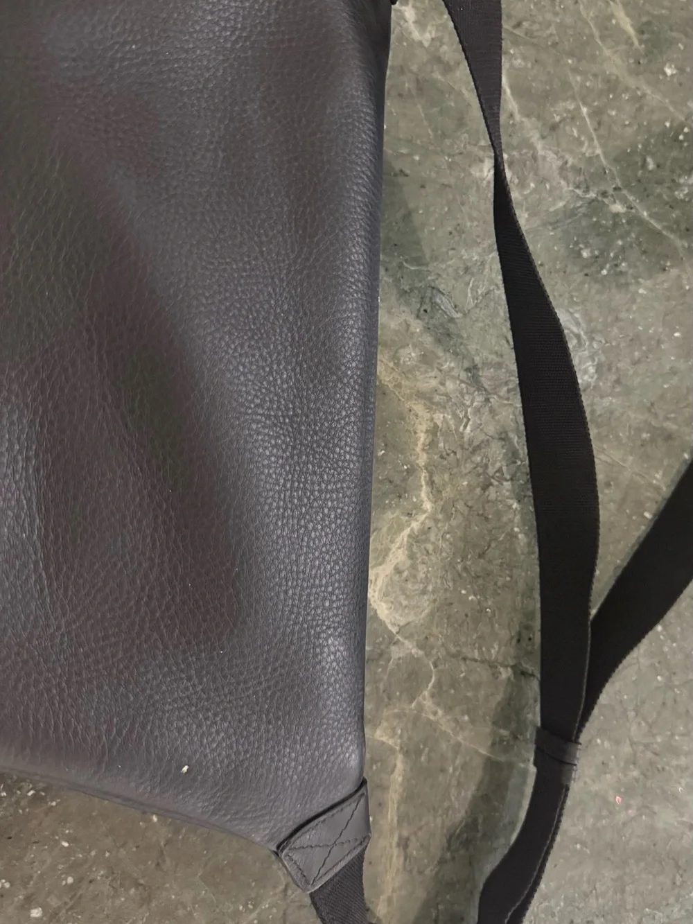 Balenciaga Black Leather Logo Belt Bag with White
